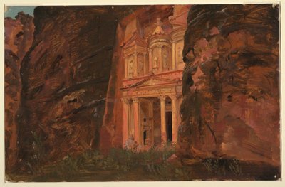 Drawing, El Khasneh, Petra, late February 1868 by Frederic Edwin Church